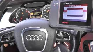 Launch VIII Audi ABS System Reset A4 B8 2008 to 2015 CR PLUS [upl. by Nayab]