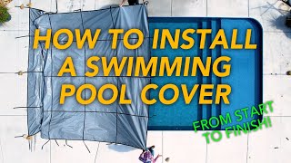 How To Install A Safety Pool Cover – From Start to Finish  Pool Warehouse [upl. by Alahcim924]