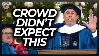 Crowd Roars at Jerry Seinfeld’s Message for ‘Woke’ Students [upl. by Arebma963]