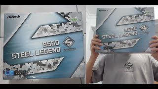 ASRock B560 Steel Legend Unboxing [upl. by Gunning149]