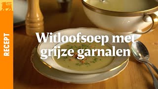 Witloofsoep met grijze garnalen [upl. by Aenit]