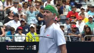 BahramiSantoro vs McEnroe Brothers  Australian Open 2017 [upl. by Heinrick]