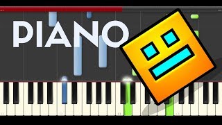 Geometry Dash Airborne Robots Meltdown piano midi tutorial sheet partitura cover [upl. by Eerdna]