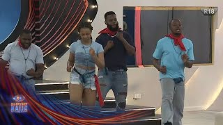 Round 3 Team Red brings the fire – BBNaija  S9  Africa Magic [upl. by Yrrol]