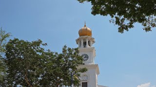 Queen Victoria Memorial Clock Tower a historical landmark in George Town Penang Malaysia [upl. by Elvis]