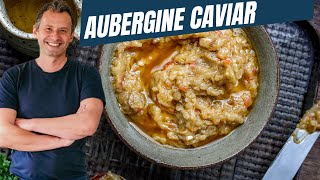 Easy homemade aubergine caviar eggplant dip [upl. by Inalaehak297]