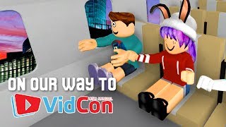 ON OUR WAY TO VIDCON 2017 IN ROBLOX  RADIOJH GAMES amp MICROGUARDIAN [upl. by Ewolram636]