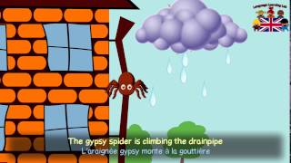 Laraignée Gypsy  Incy Wincy Spider in French  chanson en français [upl. by Gelhar]