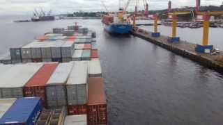 Atracação em Manaus ao Terminal do Chibatão do Navio Mercosul Manaus pela Manaus Pilots [upl. by Dawes]