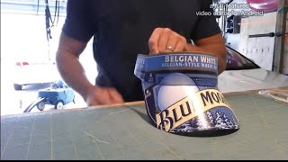 How to make a Beer box visor [upl. by Icyac]