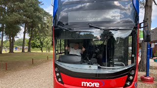 Morebus 2016 Alexander Dennis Enviro 400 MMC HF66 CGG on the 35 to Wareham Forest [upl. by Ransell]