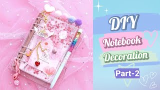 Part2 How to Decorate DIARY  NOTEBOOK  DIY NOTEBOOK DECORATION IDEAS  DIARY COVER DESIGN [upl. by Asiluj]