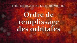 32 Ordre de remplissage des orbitales [upl. by Ewnihc699]