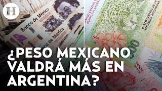 ¡Devaluación del peso argentino Esto valdrá el peso mexicano en Argentina tras anuncio de Milei [upl. by Nairadas294]