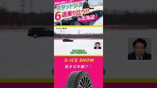 【ミシュラン】北海道の凍った池でX ICE SNOWを氷上テスト！shorts ミシュラン スタッドレスタイヤ [upl. by Cl223]