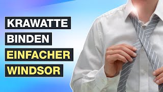 Krawatte binden Der EINFACHE Windsor Knoten  Die Perfekte Anleitung ✅ Testventure [upl. by Aniala102]