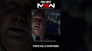 Price kills Shepherd 🥶  Call of Duty Modern Warfare 3 shorts [upl. by Adihahs18]