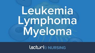 Leukemia Lymphoma and Myeloma  Nursing School Pathophysiology [upl. by Enajharas]