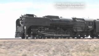 UP 844 Leaving Laramie for Cheyenne WY May 12 2009 [upl. by Roanna]