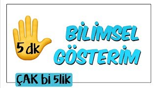 5 dkda Bilimsel Gösterim  8 Sınıf [upl. by Llenod150]