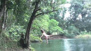 Girl in pink bikini epic rope swing fail  VERY FUNNYm4v [upl. by Kassia]