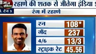 India vs West Indies 2nd Test Day3 Rahane Hits Century Team India Declares at 5009 [upl. by Jobie]