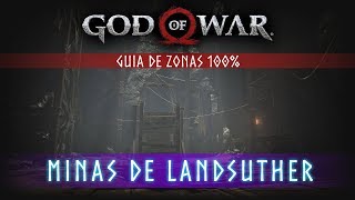 God of War Guia de Zonas 100  Minas de Landsuther [upl. by Barbabas]