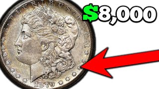 SUPER RARE 1879 Silver Morgan Dollar Coins Worth A LOT of Money [upl. by Doyle]