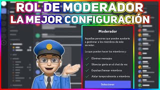 ROL DE MODERADOR 👮 LA MEJOR CONFIGURACIÓN [upl. by Alaj]