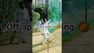 off spin bowling kaise kare ✅  off spin bowling practice  cricket youtubeshorts viral [upl. by Hanafee71]