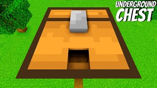 Whats INSIDE the UNDERGROUND CHEST in Minecraft  I found a BIGGEST CHEST [upl. by Amalita]