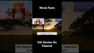 Turning Red 2022 MOVIE FACTS movie comedy fyp foryou viral facts [upl. by Kiker]