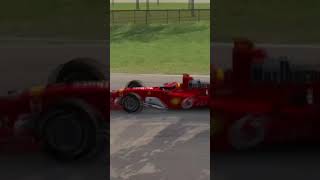 F1 Ferrari F2004 Michael Schumacher vs Lightning McQueen at Monza Full Course [upl. by Airual]