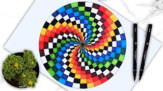 How to Draw  Geometrical Chart  Geometrical Patterns Easy Mathematical Drawing  Mandala Art [upl. by Handal]