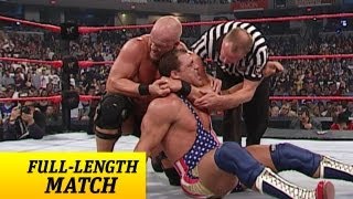 FULLLENGTH MATCH  Raw  Kurt Angle vs Steve Austin  WWE Championship Match [upl. by Kahlil467]