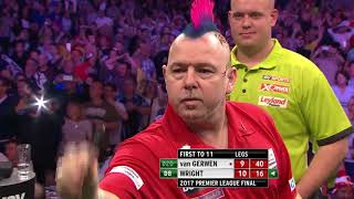 Wright v Van Gerwen  Premier League Final 2017 [upl. by Sancho]