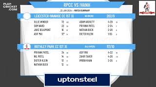 Rothley Park CC 1st XI v Leicester Ivanhoe CC 1st XI [upl. by Liban]