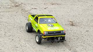 TAMIYA SUBARU BRAT  BRUSHLESS POWER 01 [upl. by Ellenhoj]