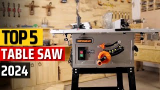 Top 5 Best Table Saws 2024 ✅ CuttingEdge Carpentry✅ [upl. by Rramaj437]