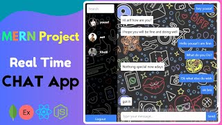 Chat Application MERN Stack Project  Authentication Authorization Socketio JWT React Node [upl. by Ahmad]