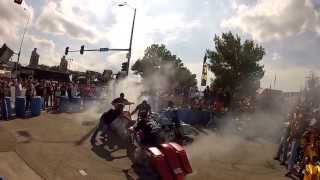 3 Way Harley Bagger Burnout by John Shope Chris Eder and Pete Schraeger [upl. by Adaha991]