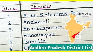 Andhra Pradesh All Districts 2023 AP new district list 2023 Raj Ki Classandhrapradeshdistrict [upl. by Kevin]