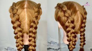 BacktoSchool Hair Learn the Dutch Braid in Minutes💕 [upl. by Chapel]