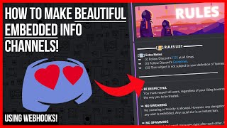 How to Make EMBEDDED Info Channels on Discord StepByStep [upl. by Aramoj]