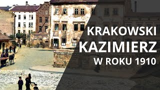 Krakowski KAZIMIERZ w Roku 1910  ulica Szeroka [upl. by Hnad]