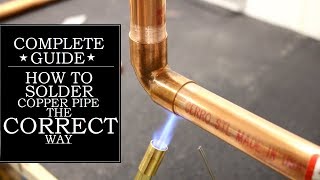 How to Solder Copper Pipe The CORRECT Way  GOT2LEARN [upl. by Owades216]