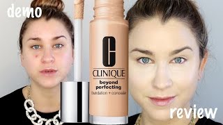 NEW Clinique Beyond Perfecting Foundation  Concealer DemoReview Beauty Banter [upl. by Akla]