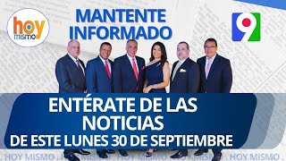 Titulares de prensa dominicana lunes 30 de septiembre 2024  Hoy Mismo [upl. by Tomas]