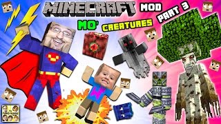 EVIL CHASE ATTACKS MO CREATURES MOD Showcase 3 ISLAND of FORBIDDYNESS Bye Bye FGTEEV Minecraft [upl. by Assirralc]