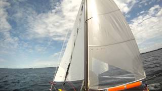 Strike 15 Trimaran Sailing in France  Port Tack [upl. by Rudman]